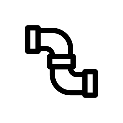 Pipe with water flowing through it